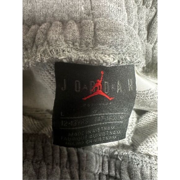 Jordan Sweatshirt Gray Cotton Blend Size L 12-13Y Pocket - Picture 2 of 12